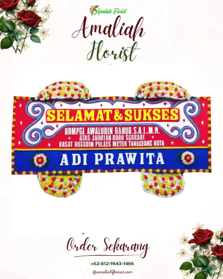 Papan Bunga Ucapan Selamat Slaranglor